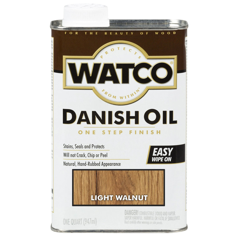 Danish Oil - Solvent Based - Finish Color:Light Walnut - Size:1 Quart